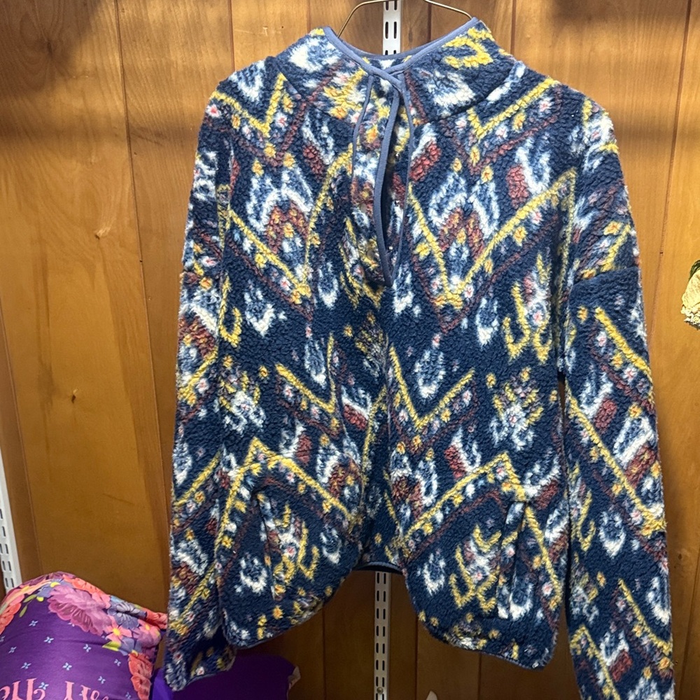Large- Colorful Patterned Jacket - image 1